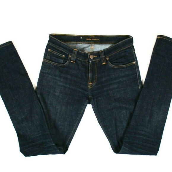 NUDIE Jeans Tight Long John Organic Twill Rinsed Adult Size 27 x 34 Men's Denim - Picture 2 of 8